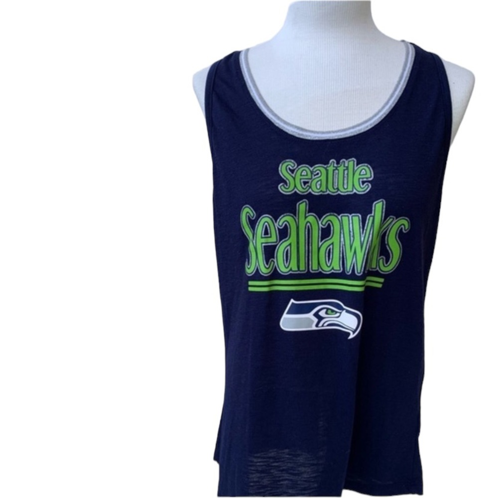 NFL Teens Apparel, Seattle Seahawks Racer Back Sleeveless Tank‎ Tee-shirt, XL
